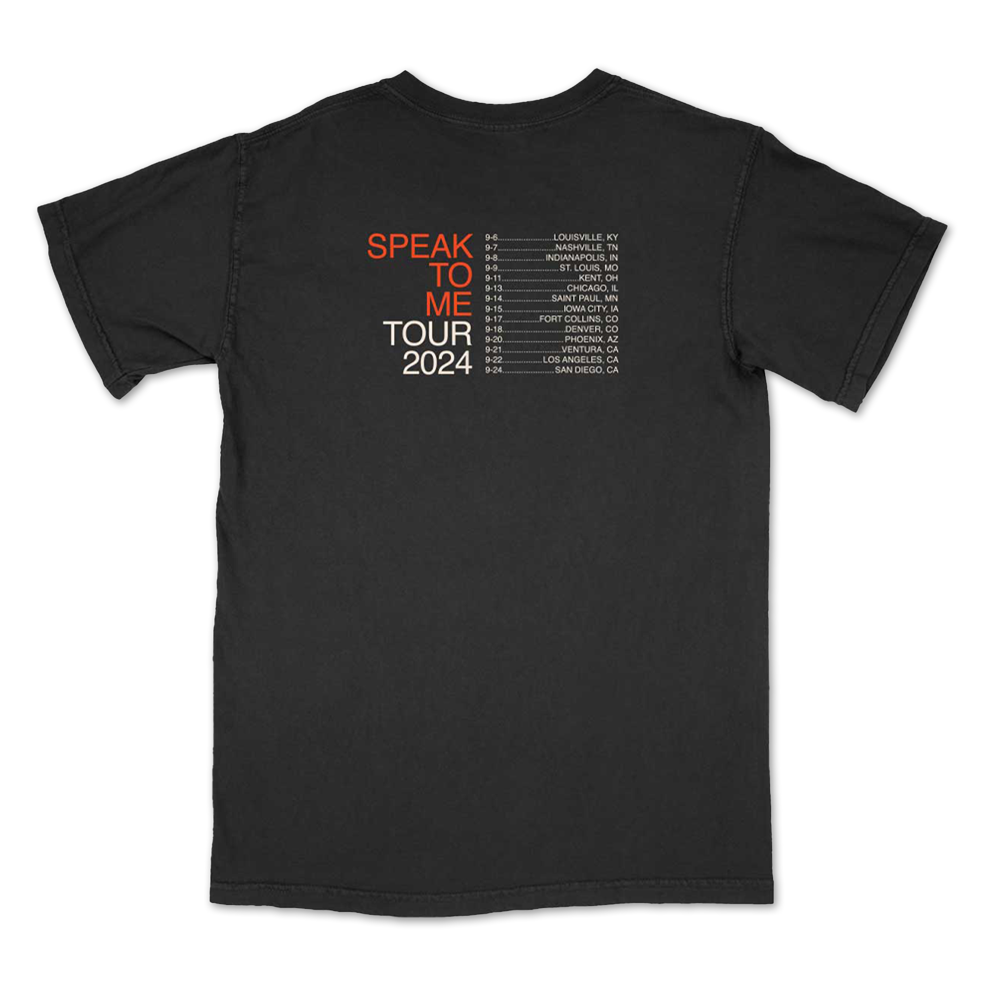Speak To Me Tour T-shirt